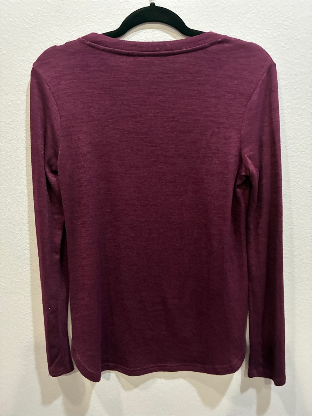 Banana Republic Long Sleeve Crewneck Top - Plum - Picture 7 of 7